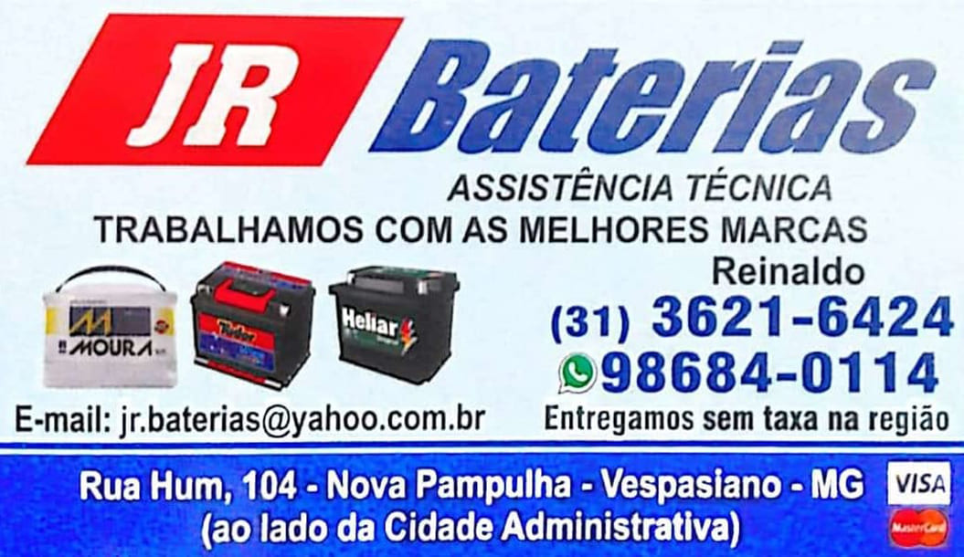 JR BATERIAS - Plantão 24 Horas